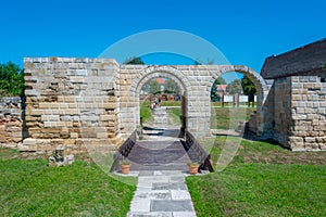 Apulum roman castrum south gate of Alba Iulia town in Romania