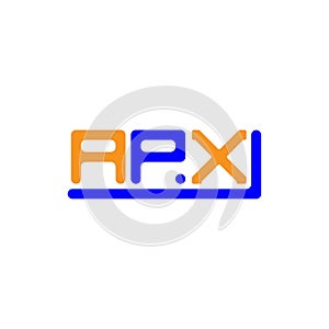 APX letter logo creative design with vector graphic,
