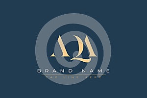 AQA abstract letter logo design