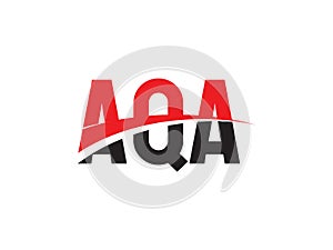 AQA Letter Initial Logo Design Vector Illustration