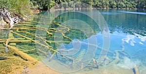 Aqua Azul , Lagunas de Montebello , Mexico , Panorama photo