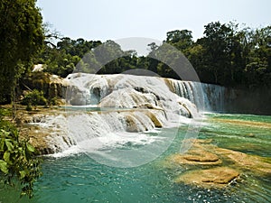 Aqua Azul waterfall photo