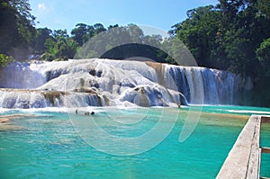 Aqua Azul waterfall, Chiapas, Mexico photo