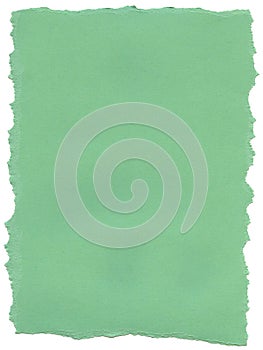 Aqua Green Fiber Paper - Torn Edges