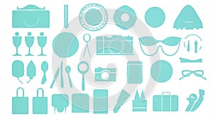 Aqua Iconography Set
