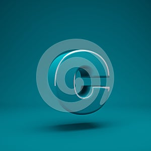 Aqua Menthe 3d letter C lowercase photo