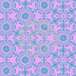 Aqua and Pink Super cheerful wallpaper pattern