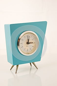 Aqua retro clock