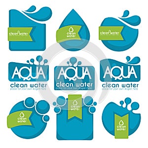 Aqua stickers