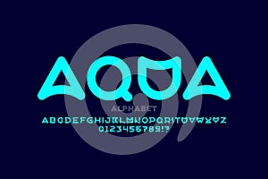 Aqua style font