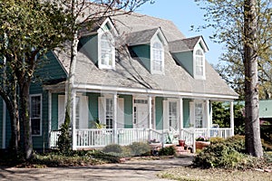 Aqua Victorian Style Home