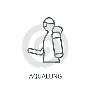 Aqualung icon. Trendy Aqualung logo concept on white background