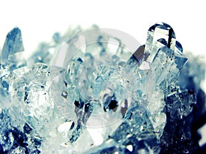 Aquamarine gem crystal quartz mineral geological background