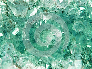 Aquamarine gem crystal quartz mineral geological background