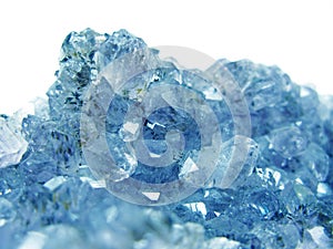 Aquamarine gem crystal quartz mineral geological background