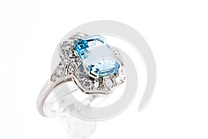 Aquamarine ring