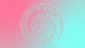 Aquamarine and Tickle Me Pink gradient motion background loop. Moving colorful blurred animation. Soft color transitions. Evokes