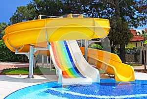 Aquapark slides, Turkey