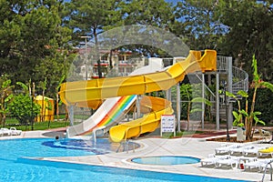 Aquapark slides, Turkey