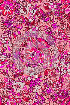 Aquarelle floral seamless pattern