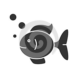 Aquarium fish glyph icon