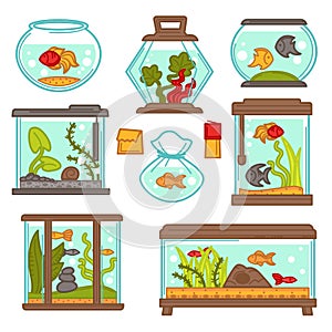 Aquarium fish underwater life seaweed indoor decoration or pet