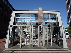 Aquarium Station, MBTA Blue Line, Atlantic Avenue, Boston, Massachusetts, USA