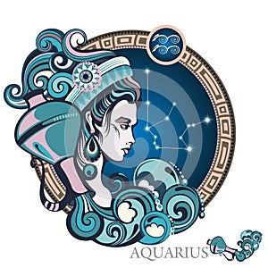 Aquarius. Zodiac sign