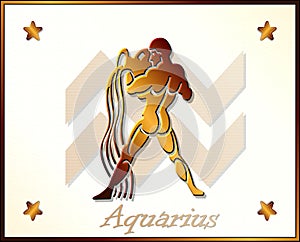 Aquarius zodiac star sign photo