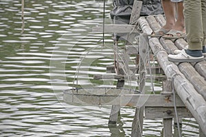 Aquatic animals. Shrimp concrete farming.