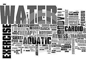 Aquatic Exercise Equipmentword Cloud photo