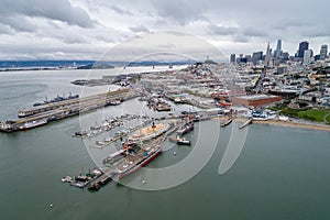 Aquatic Park Pier , Cove and Municipal Pier in San Francisco photo