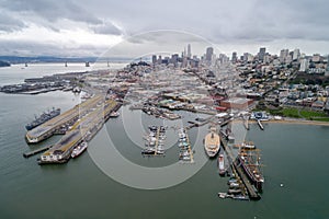 Aquatic Park Pier , Cove and Municipal Pier in San Francisco photo