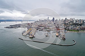 Aquatic Park Pier , Cove and Municipal Pier in San Francisco photo