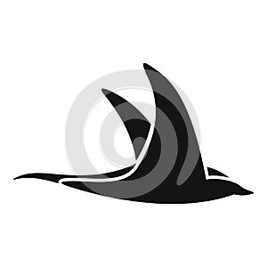 Aquatic stingray icon simple vector. Animal sea