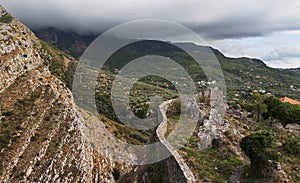 Aqueduct in Bar Old Town, Montenegro - nature and architecture