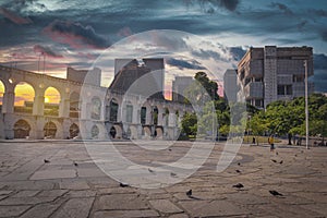 Aqueduct in the center of Rio de Janeiro