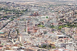 Aqueduct and cityscape of Zacatecas Mexico