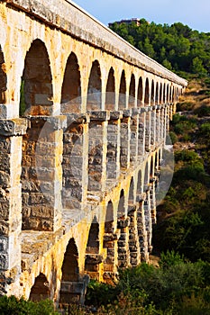 Aqueduct de les Ferreres in Tarragona. Spain