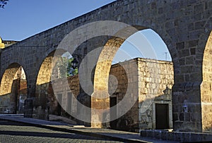 Aqueduct of Morelia in Michoacan