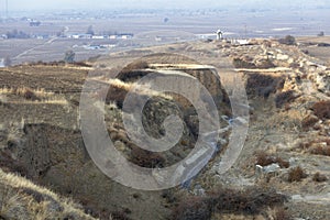 The aqueduct on the northern slope of the Tianshan Mountains, adobe rgb