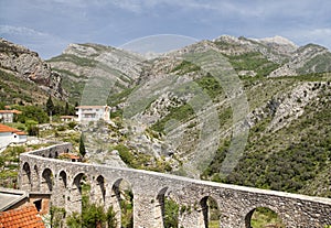 Aqueduct in Old Bar, Montenegro