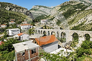 Aqueduct in old city of Bar.