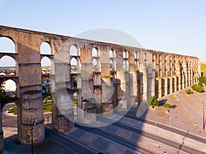 Aqueduct in old city of Elvas.