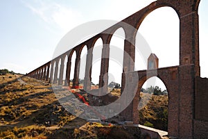 Aqueduct of Padre Tembleque near teotihuacan, mexico I photo