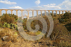 Aqueduct of Padre Tembleque near teotihuacan, mexico V photo