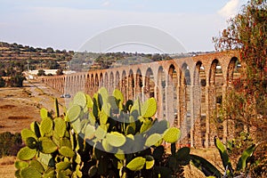 Aqueduct of Padre Tembleque near teotihuacan, mexico X photo