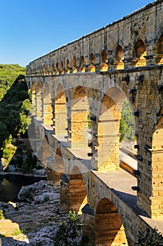 Aqueduct Pont du Gard in southern France