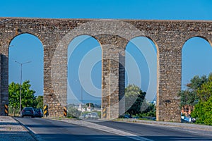 Aqueduct at Portuguese town Evora