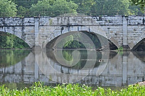 Aqueduct reflection photo